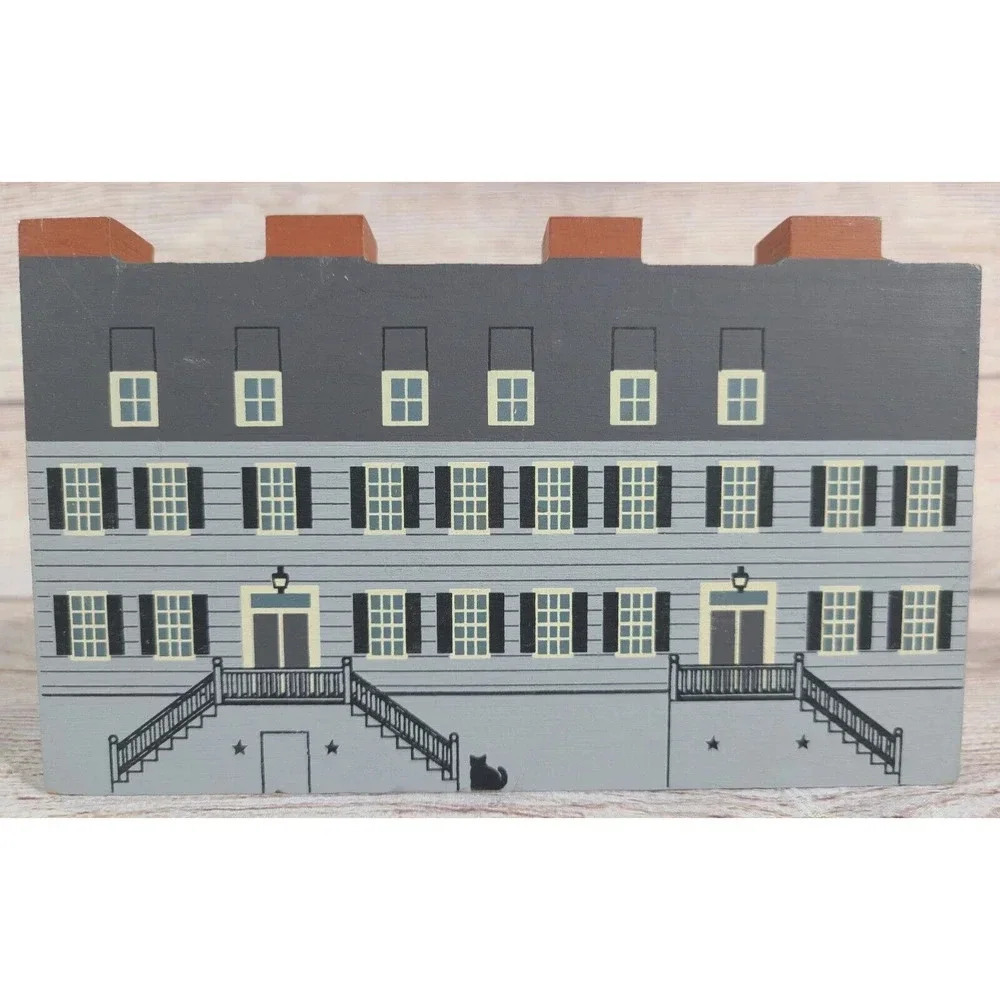 The Cat's Meow Gemeinhaus 1741 Bethlehem PA Oldest Building Museum Signed 1991